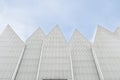 New and abstract white geometric shaped Szczecin Philharmonic Concert Hall in Poland.